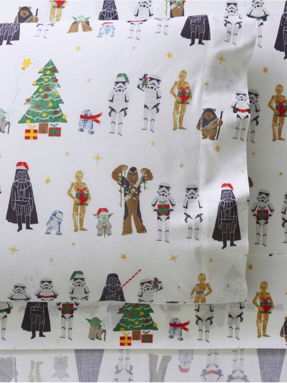 Holiday Star Wars Twin Sheet Set - Flannel